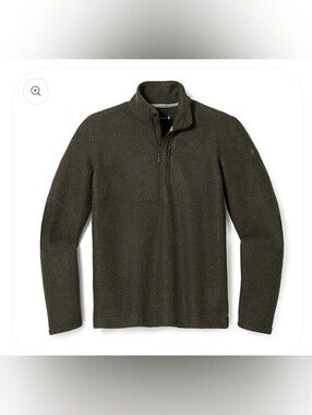 SMARTWOOL HUDSON TRAIL FLEECE HALF-ZIP SWEATER - XL